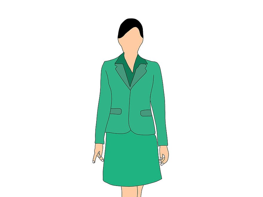 Business Woman, Professional, Woman, Business Casual, Line Art, vector, illustration, men, women, adult, suit