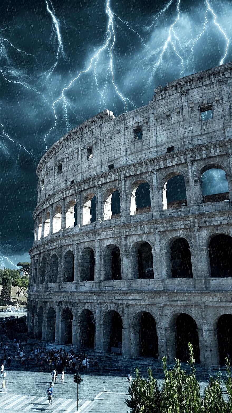 colosseum, rom, Italien, sevärdheter, byggnad, romarna, antiken, romersk, amfiteater, turism, historiskt