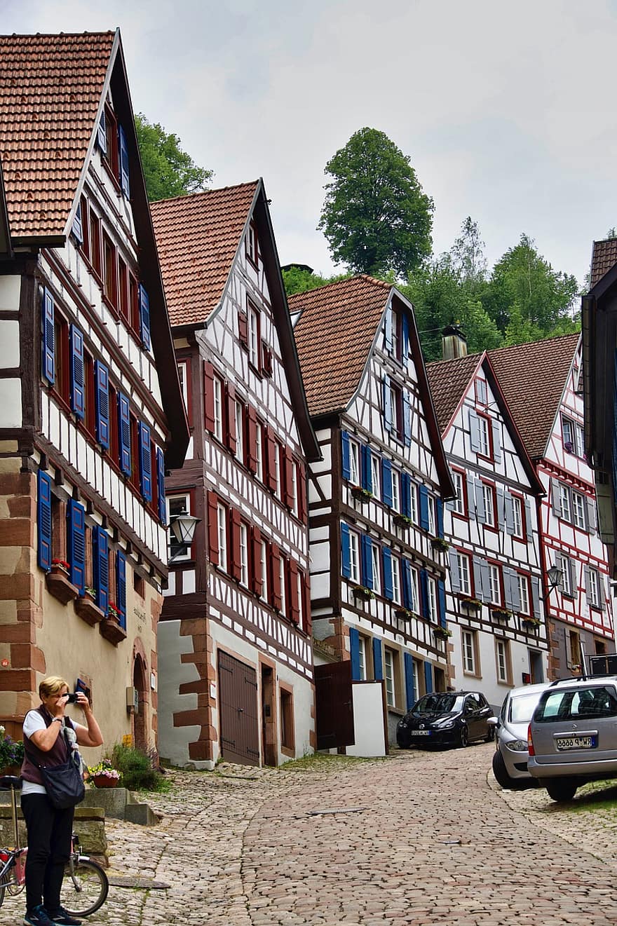 Town, Village, Houses, Street, Historic, half-timbered, architecture, cultures, history, roof, building exterior