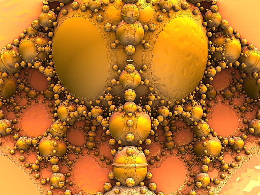 fractal, renderizar, 3d, pano de fundo, geometria