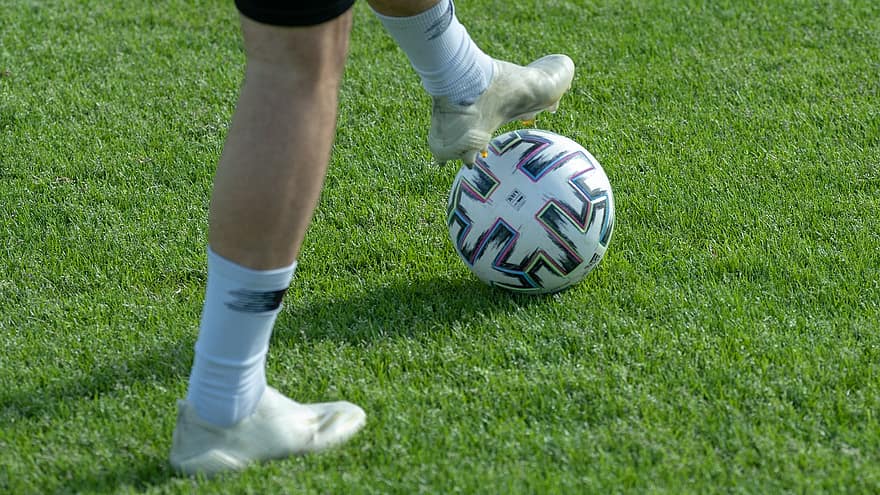 futbolą, kamuolys, futbolas, Sportas, pratimas, tinkamumas, lauke