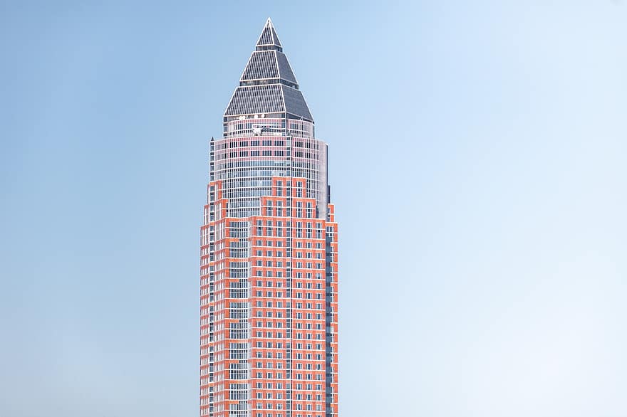 gebouw, architectuur, stad, stedelijk, reizen, toerisme, facade, buitenkant, beurs, toren, Frankfurt