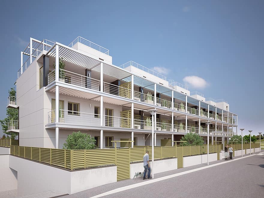 Black Forest Village, Rome, Apartments, Energy Saving, New Buildings, Display, Architecture