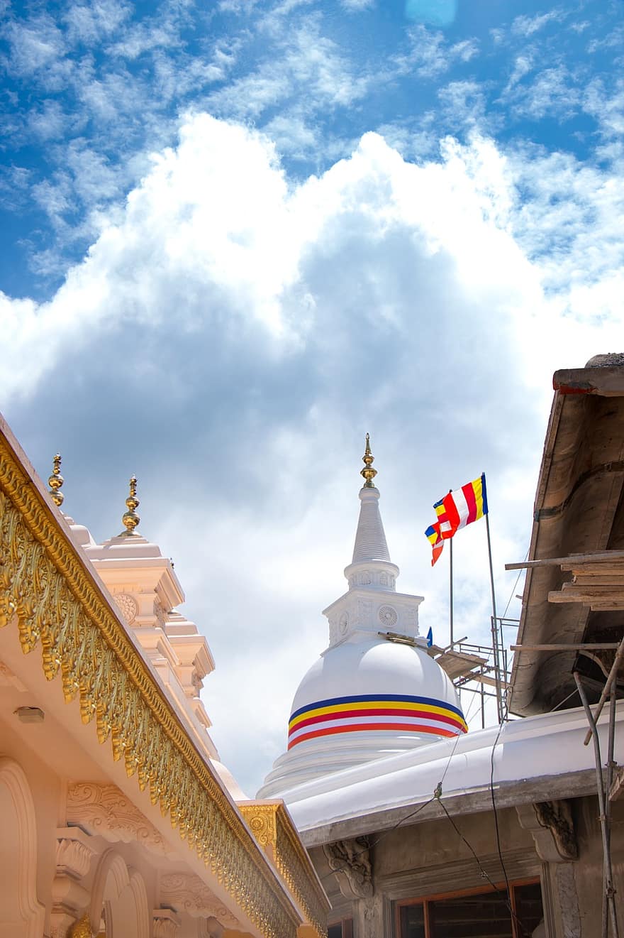 pagodă, templu, steagul budist, budism, religie, culturi, arhitectură, loc faimos, spiritualitate, istorie, călătorie