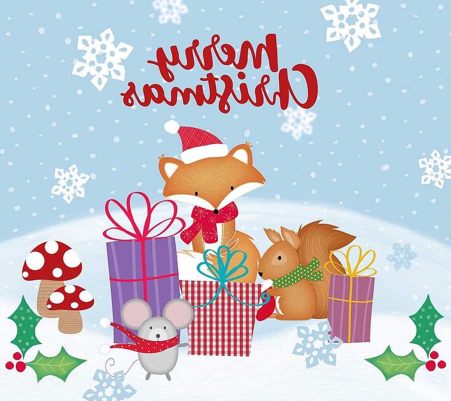 veselé Vánoce, Vánoce, veselý, roztomilý, dekorace, oslava, prosinec, prázdniny, dekorativní, zimní, sezónní