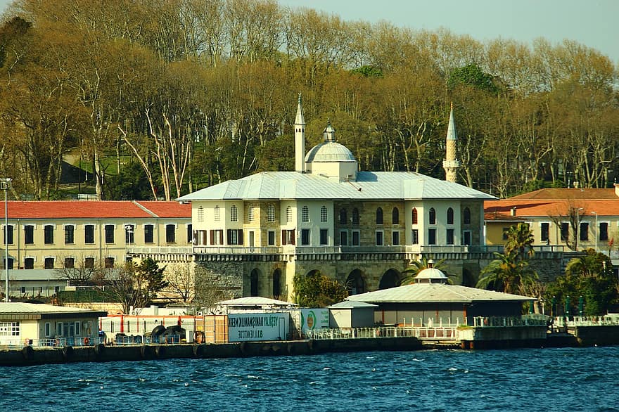 Basketmakers' Mansion, Yali, strandet i Istanbul, berømt sted, arkitektur, kulturer, reise, Religion, vann, minaret, turisme