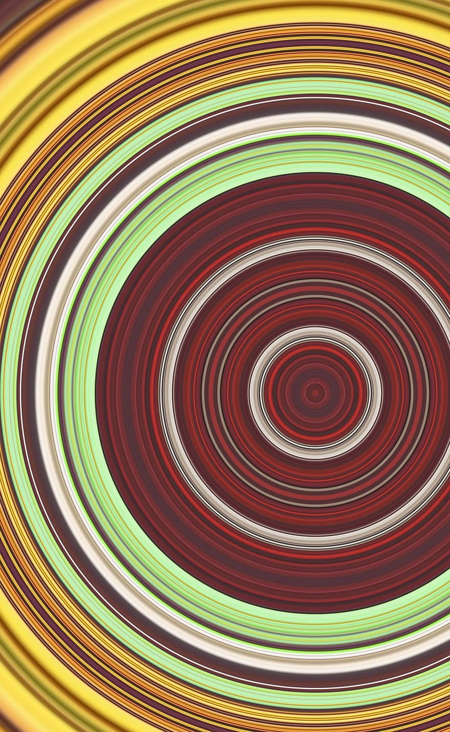 Concentric, Abstract, Geometric, Circles, Colorful, Background, Scrapbooking, Wallpaper, Shapes, Decorative, Decoration