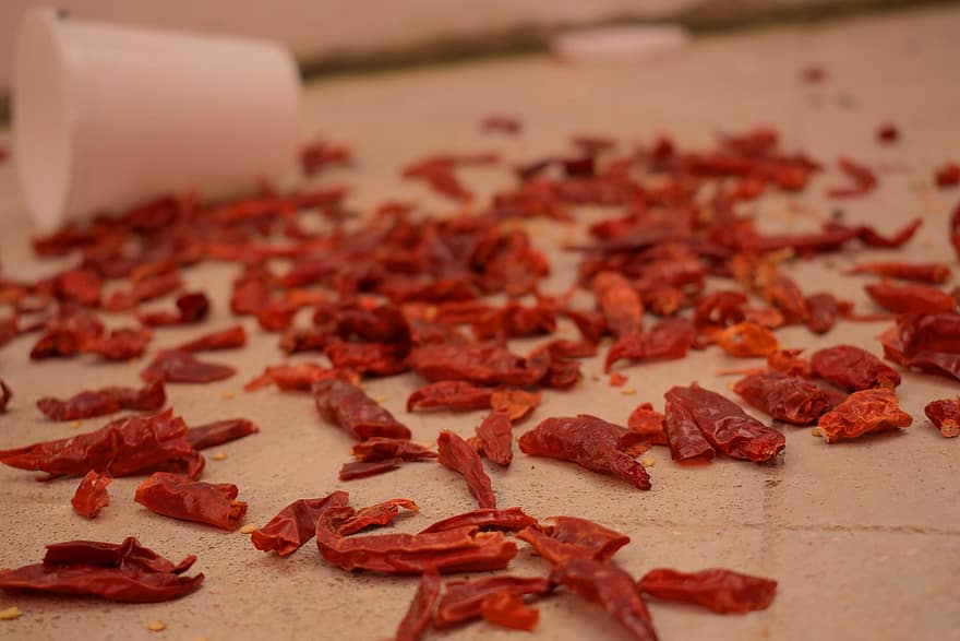Dried, Chili Peppers, Spices, Seasoning, Flavoring