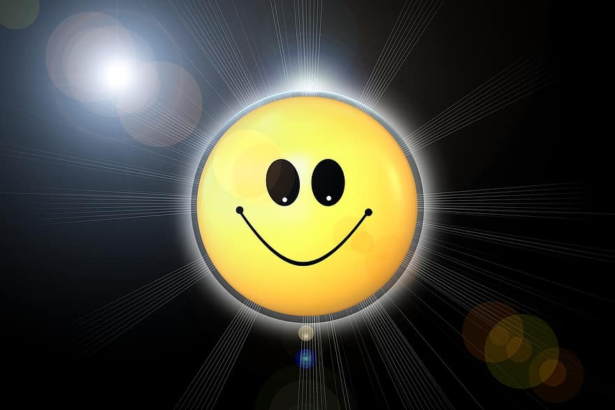 ยิ้ม, สีเหลือง, มีความสุข, น่ารัก, อีโมติคอน, ความพึงพอใจ, มยูข, ดวงอาทิตย์