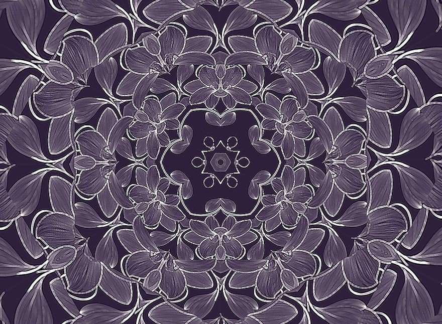 Kaleidoscope, Abstract, Background, Wallpaper, Flower, Pattern, Symmetric, Decorative, Texture