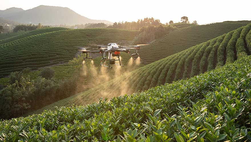 Dji, Uav, Plant Protection Drone, Farmland, Agriculture, Wisdom Agricultural, Smart Agriculture, Fly Prevention, Plant Protection Machine, Agricultural Drones, Aircraft To Fight Drugs