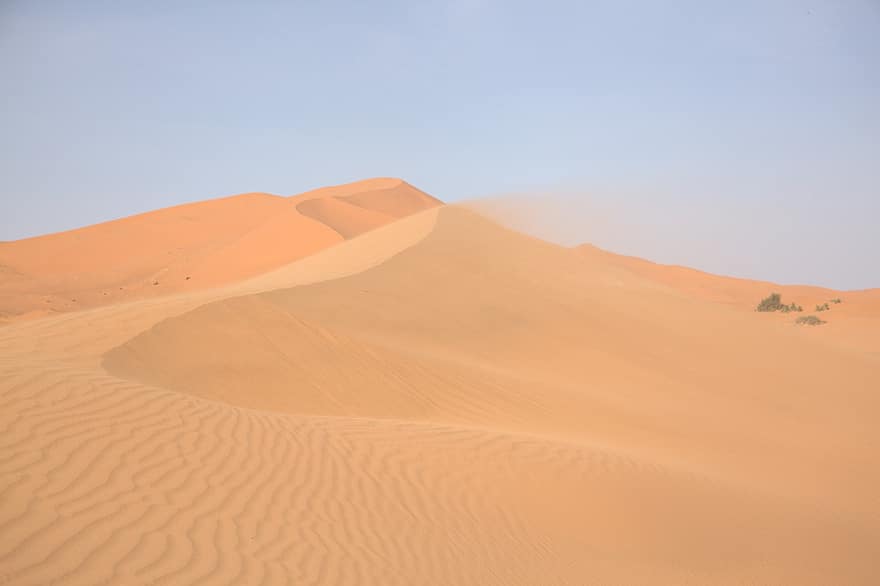 öken-, sanddyner, sand, sahara, marockansk