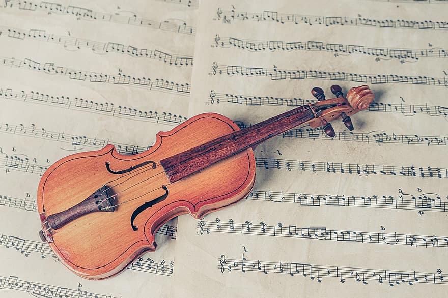 violino, música, Folha, folha de musica, musical, instrumento de cordas curvado, instrumento musical, instrumento, instrumento de cordas, música clássica, melodia