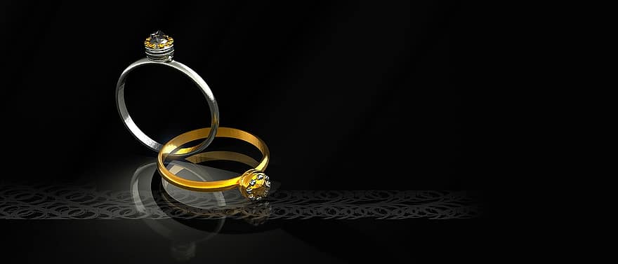 अंगूठी, शादी की अंगूठियाँ, सगाई, शादी