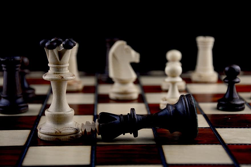 шах, настолна игра, стратегия, шахматна дъска, цар, тактика, кон, кула, шахматни фигури, Отстъпи, поражение