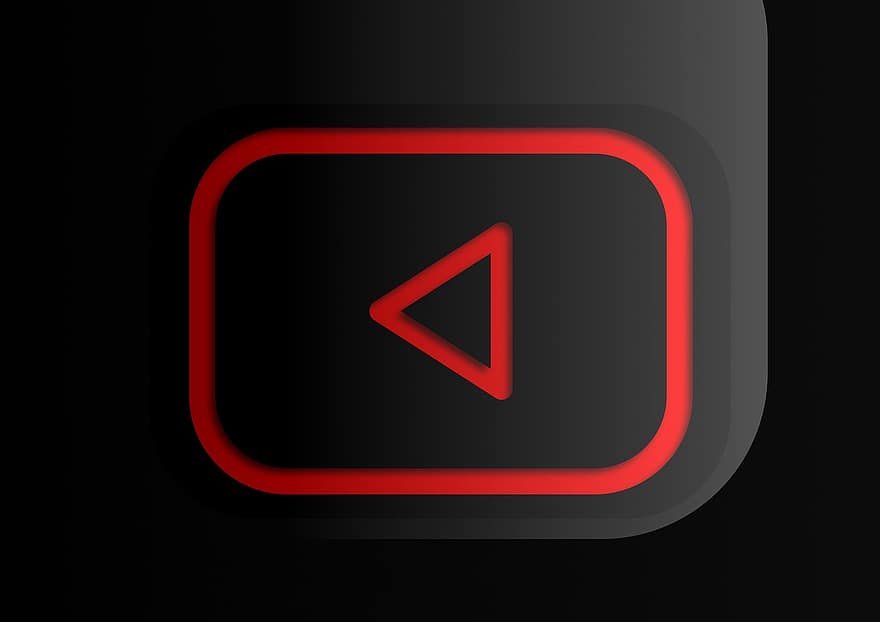 rød, spillknapp, youtube, abonnere, youtube logo, Abonnenter, Youtube Abonner, Rød Abonner-knapp, Youtube Red Abonner-knapp, svart, ny