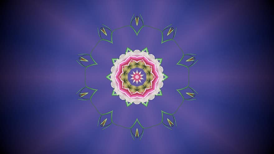 Mandala, ornament, tapet, fundal, rozetă, floare, decor, decorativ, simetric