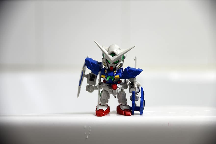Naprawa Gundam Exia II, gunpla, zabawka, gundam, Model Gundam, robot, dzieciństwo, Figurka, futurystyczny, mężczyźni, żołnierzyk