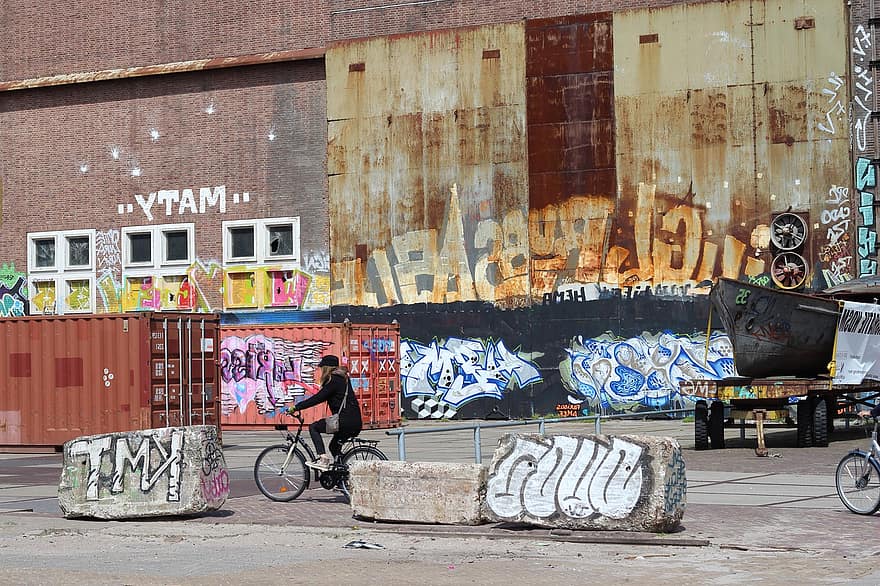 ville, graffiti, art de rue, art urbain