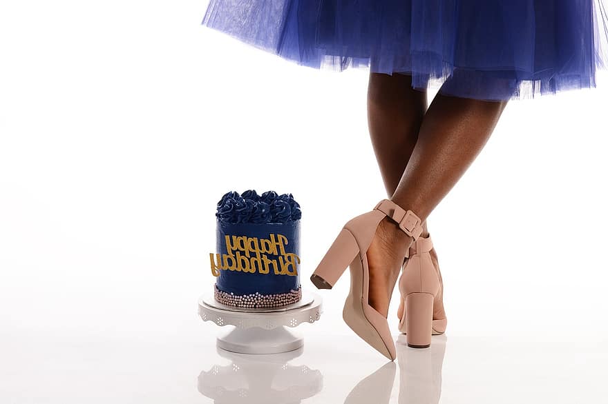 जन्मदिन, केक, जूते