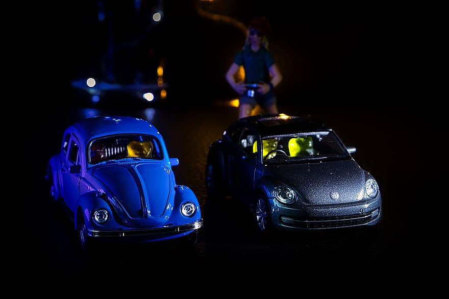bilar, modellbilar, miniatyr-
