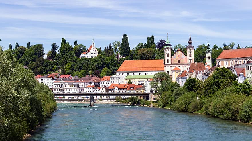 steyr, sông enns, austria, Thành phố cổ nhất ở Áo, nơi nổi tiếng, ngành kiến ​​trúc, lịch sử, sự thánh thiện, mùa hè, tôn giáo, các nền văn hóa