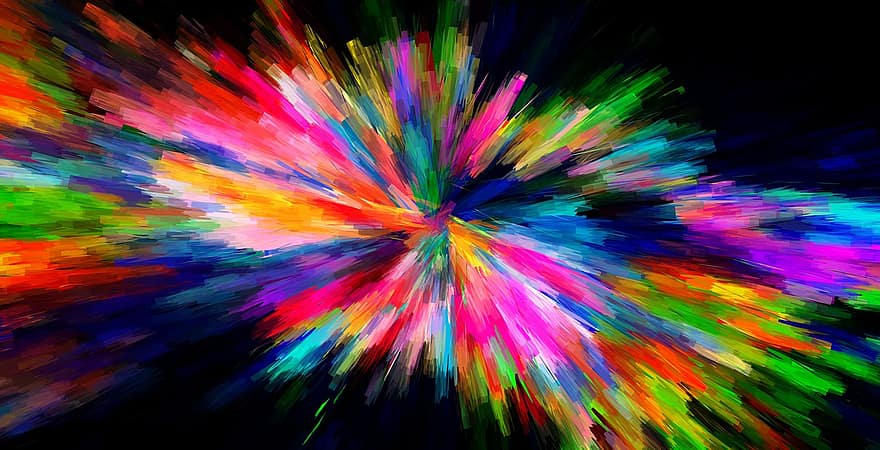 Color, Background, Structure, Lines, Explosion, Pop, Big Bang, Colorful, Abstract, Pattern, Light
