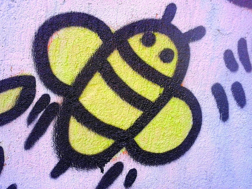 graffiti, osa, včela