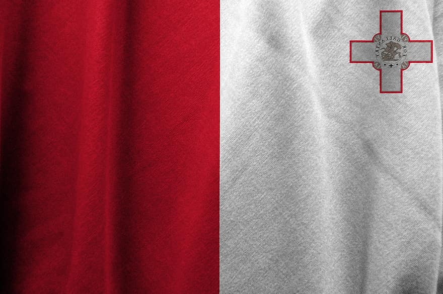 Malta, vlajka, země, národ, symbol, národní, prapor