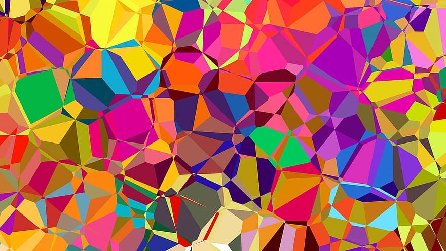 Färg, abstrakt, polygon, bakgrund, texturer, mönster, färgrik