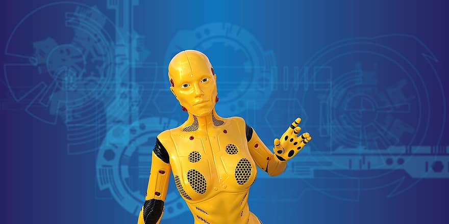 андроид, научная фантастика, киборг, робот, интеллект, гуманоид, персонаж, голубая наука
