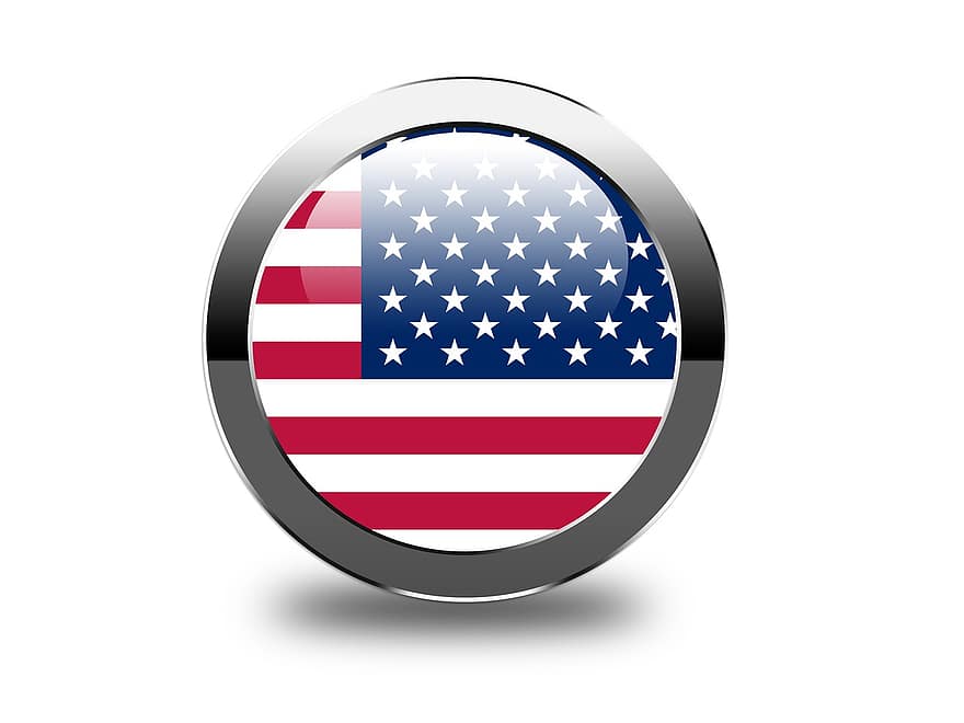 United States Of America, Flag, Icon, Nation, Country, Symbol, Background, Us, United States, Usa, U