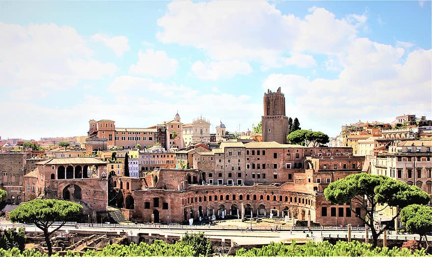 miestas, architektūra, pastatai, Romos kultūra, romėnų architektūra