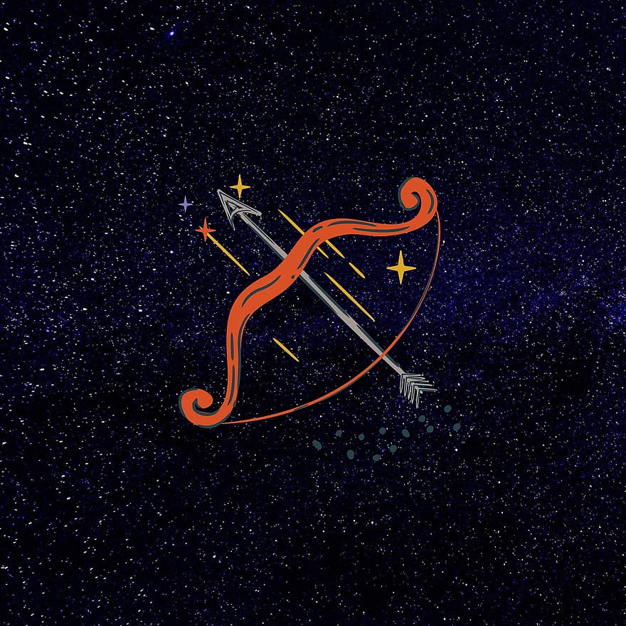 sagitalas, horoskopas, ženklas, žvaigždė, žvaigždynas, kalendorius, simbolis, gruodžio mėn