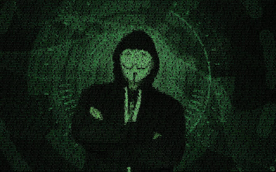 anónimo, hacktivista, hacker, legión, comunidad, ciber, hombres, tecnología, Internet, datos, código binario