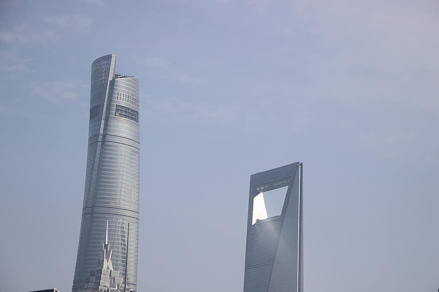 建物、建築、超高層ビル、観光、旅行、塔、上海タワー