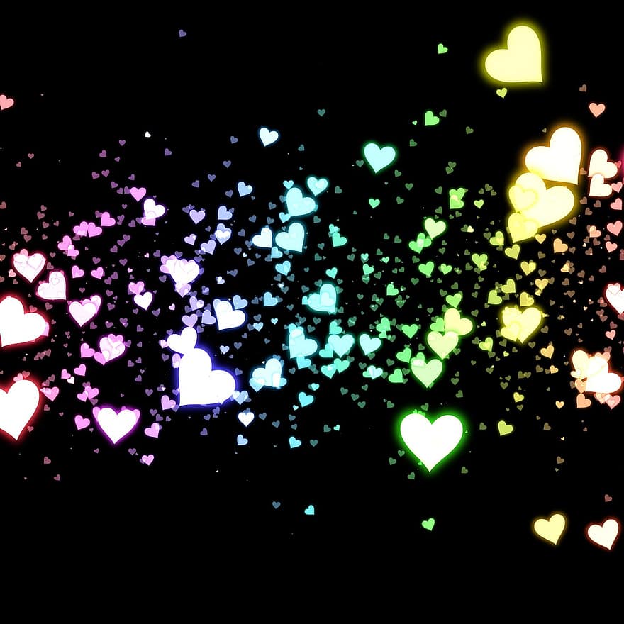 hjerter, kærlighed, romantik, kærlighed hjerte, valentinsdag, rød, romantisk, ægteskab, forkærlighed, sort kærlighed, sort hjerte