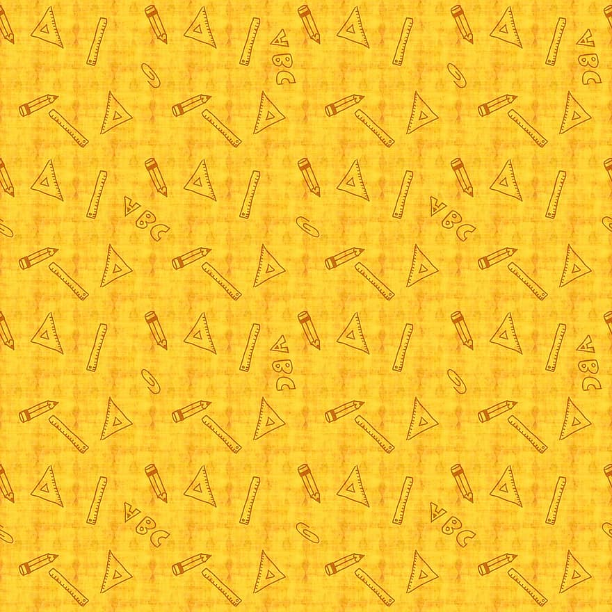 sfondo giallo, scarabocchi, Scarabocchi per forniture scolastiche, carta da parati gialla, grafico, bellissimo, sfondo, Sfondo decorativo, design, arte, scrapbooking
