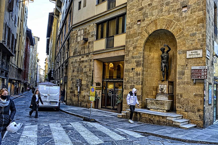Florença, cidade, rua, Itália