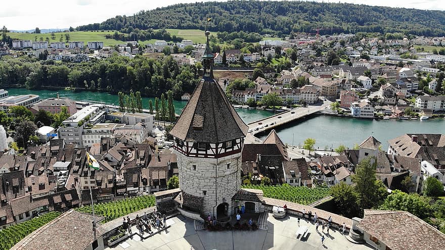 Munot, Schaffhausen, Fortification, Fortress, Town, Village, Buildings, View, Town View, Architecture, Stoneworks