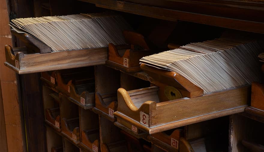 arkiv, Dokumenter, kontor, ark, opbevaring, papir, gammel, undersøgelse, Information, træ, tilbage