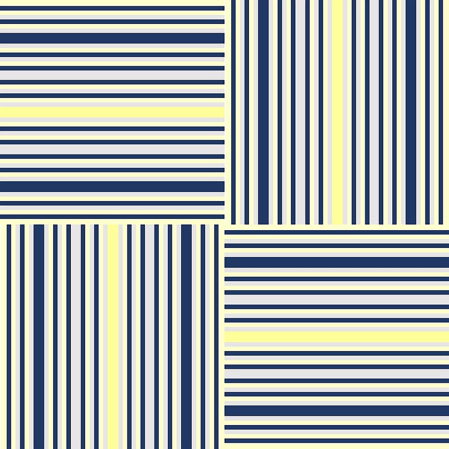 Stripes, Quadrant, Vertical, Horizontal, Alternating, Grey, Navy, Yellow, Lines, Colorful, Design