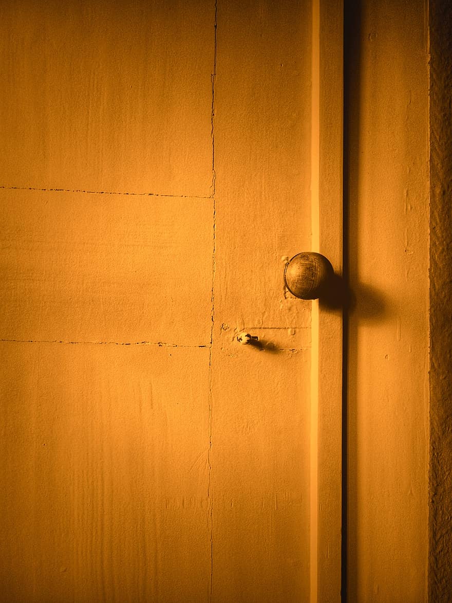 Wooden Door, Door, Apartment, metal, closed, steel, close-up, lock, wood, backgrounds, architecture