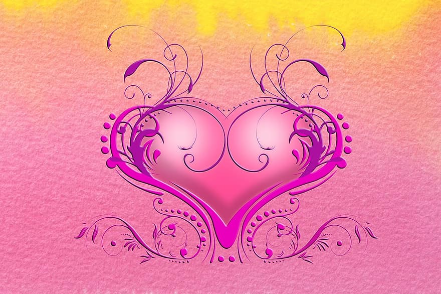 Valentīna, sirds, mīlestība, veiksmi, flora, abstrakts, attiecības, Paldies, sveiciens, apsveikuma kartīte, pastkarte