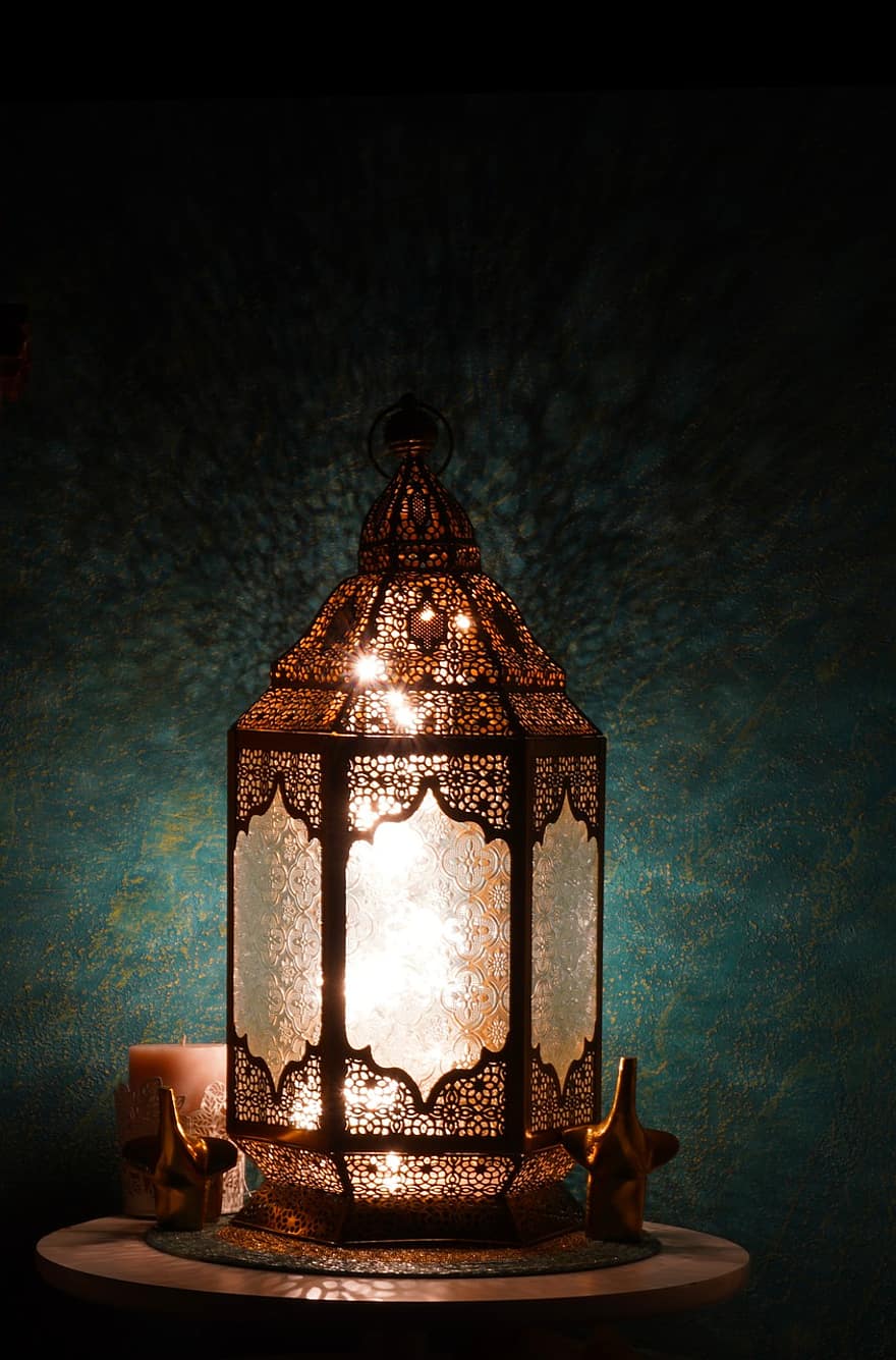 램프, 빛, 전통적인, 집, 칸델라, 라마단, 종교, 전기 램프, 장식, 축하, 문화