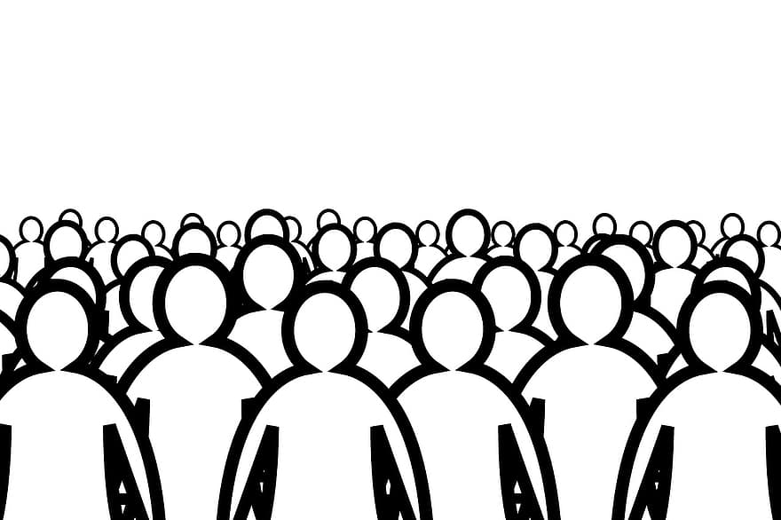 Crowd, Human, Silhouettes, Personal, Group Of People, Group, Viewers, Together, Community, Cooperation, Meeting