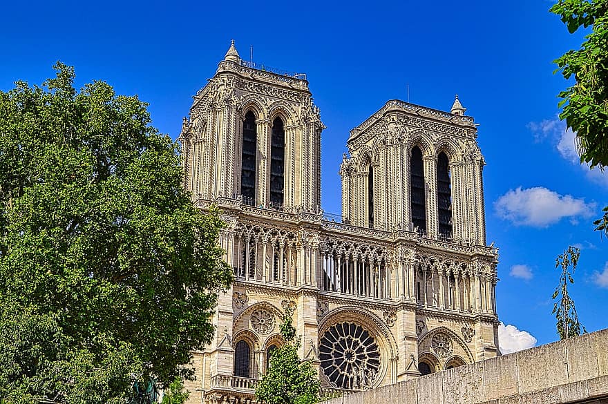 katedrála, kostel, katolík, naše paní, náboženství, křesťanství, Paříž