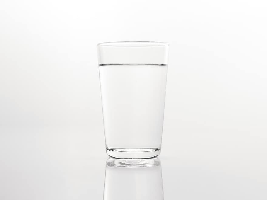 dryck, vatten, glas, hälsosam, enda objekt, flytande, dricksglas, transparent, närbild, reflexion, friskhet