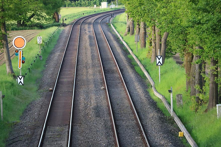 tog, jordskinne, Niederrhein, Kempen, jernbane, jernbanetrafik, Bundesbahn
