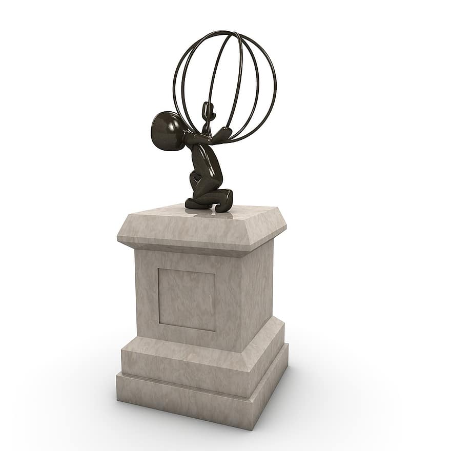 monument, bold, kraft, globus, metal, skulptur, milepæl